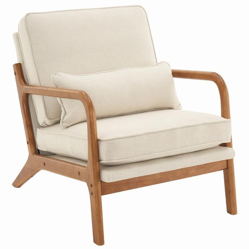 Modern lounge accent chair oak - modern,