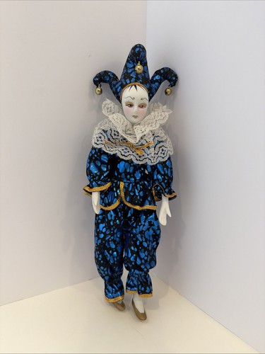 Vintage porcelain jester - jester, doll