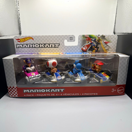 Hot wheels mario - kart, 4-pack