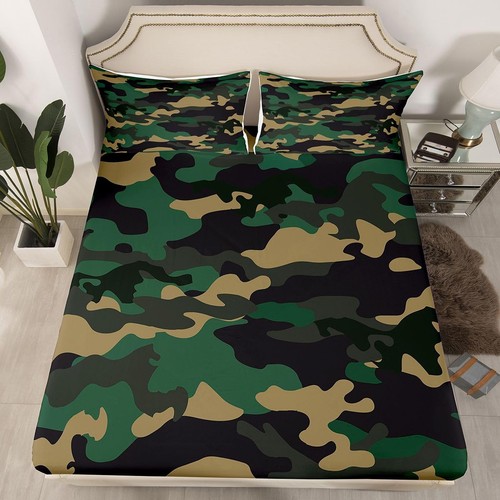 Boys camo bed set army - boys,