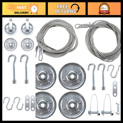 Garage door cable pulley kit - pulley,