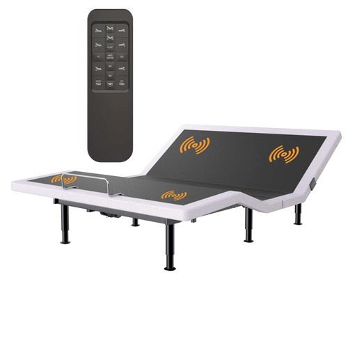 Adjustable bed frame with - adjustable,