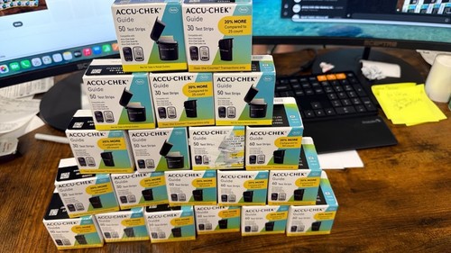 Accu chek guide - guide, strips