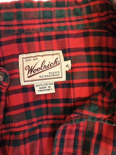 Woolrich flannel shirt - woolrich, xl