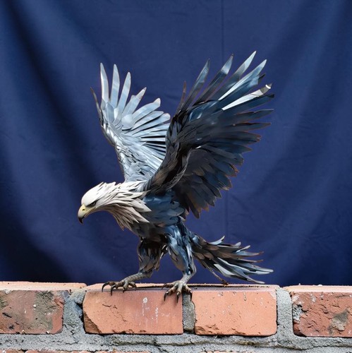 Metal eagle wall decor flying - eagle,