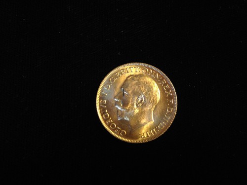 Gold british sovereign - british,