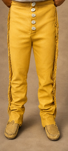 Men native american buckskin - men's,