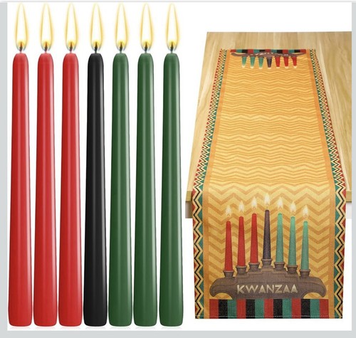 Kwanzaa table runner - table, african