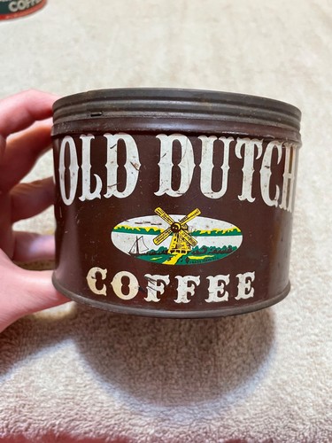 Vtg old dutch coffee - can, no