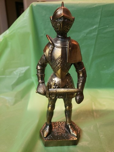 Medieval copper knight - medieval, table