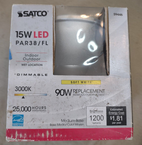 Satco par38 40degree flood - par38,