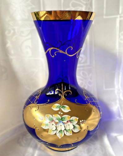 Czech bohemian vintage vase - bohemian,