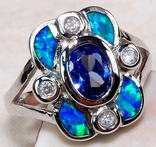 Australian opal inlay 925 - australian,
