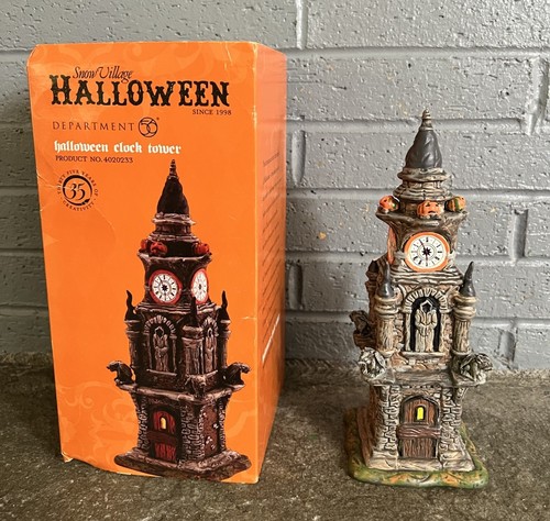 Halloween clock tower - halloween,
