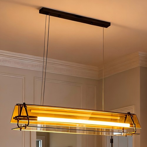 Modern brown long glass