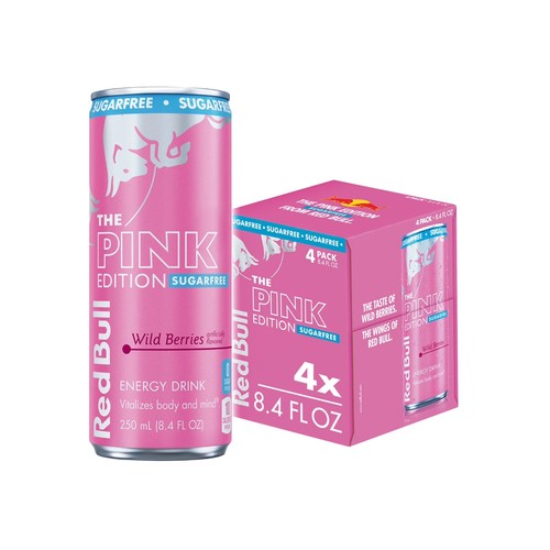 Red bull pink - red,