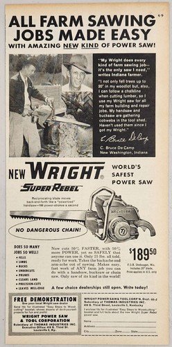 1950 print wright super - 1950's, ad