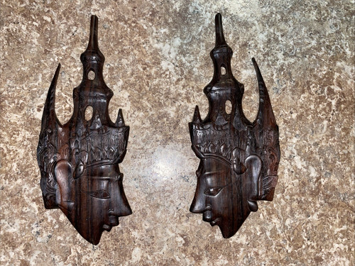 Hand carved wooden hangings - hand,