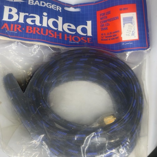 Badger braided air brush - braided, hose