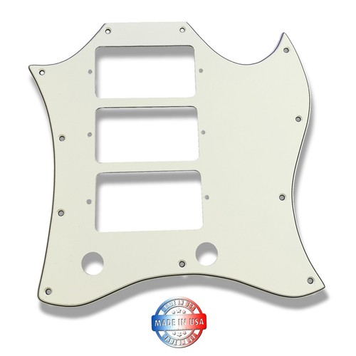 Aged white full face pickguard - white,