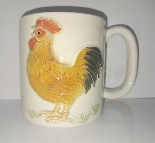 Vintage rooster cup mug oz - cup,