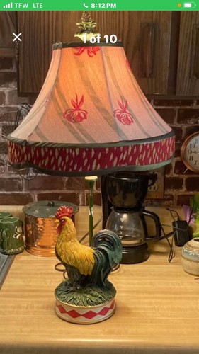 Rooster lamp - rooster,