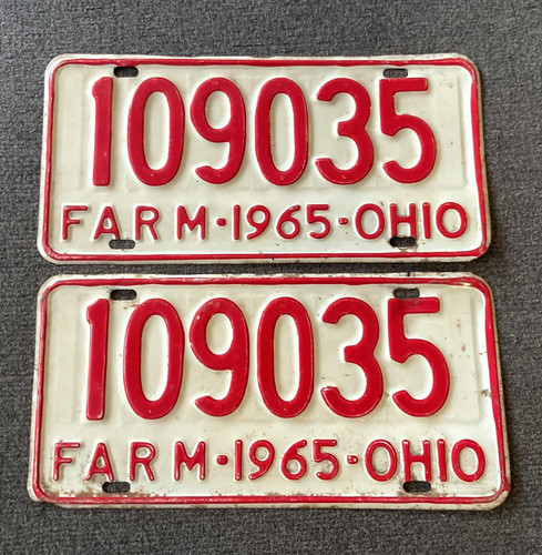 Rare 1965 ohio - ohio, license