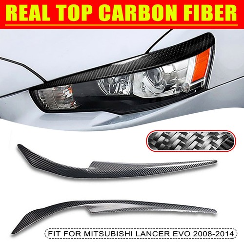 Carbon fiber eyebrows eyelids - carbon,