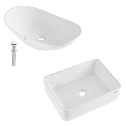 Modern ceramic vessel sink - modern,