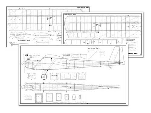 Airplane plans printed - r/c,
