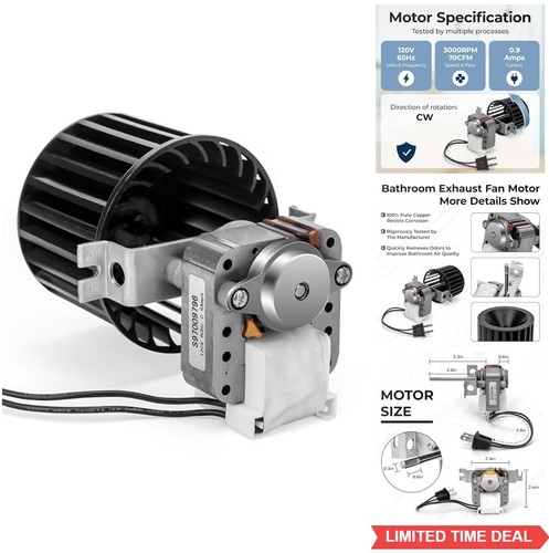 Bathroom exhaust fan motor - bathroom,