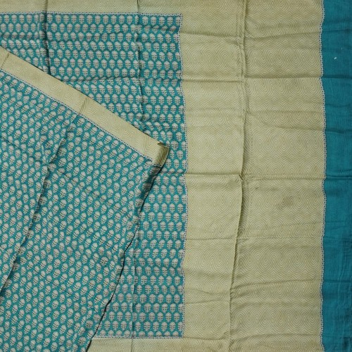 Vintage teal sarees 100 - vintage, pure