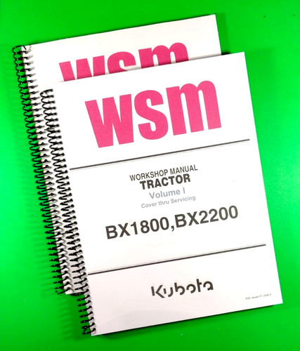 Workshop manual for kubota - workshop,