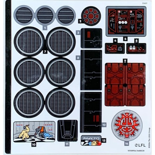 New lego sticker sheet from - new,