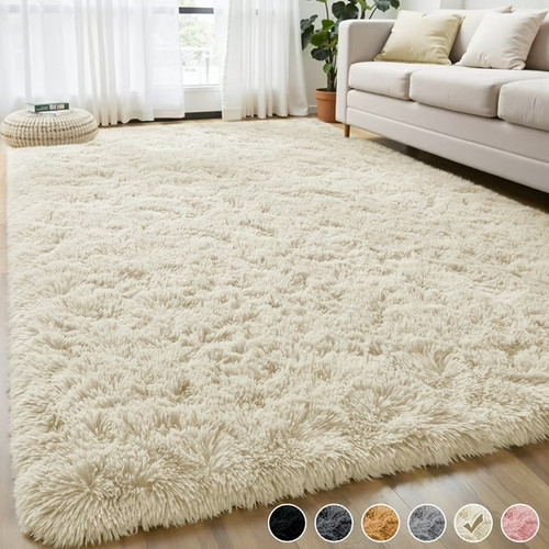 Nefoso shag area rug - shag, 5ft