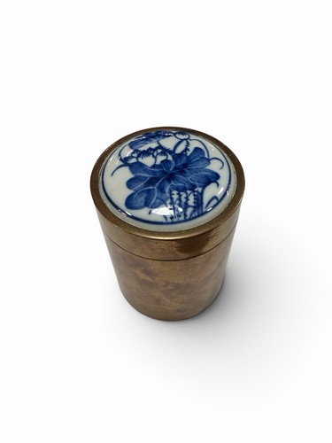 Brass tobacco jar - jar, with