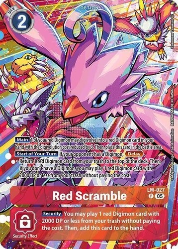 Red scramble alternate - red,