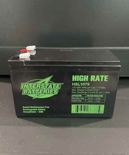 Interstate batteries 12v 9ah - batteries,