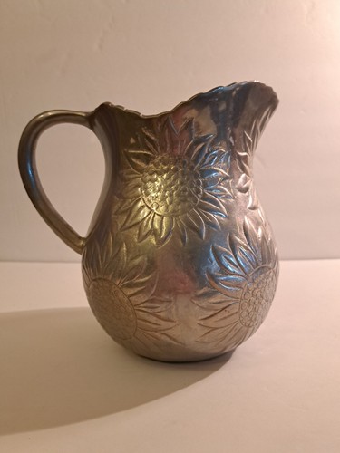 Sunflower pitcher vase - pitcher, cast