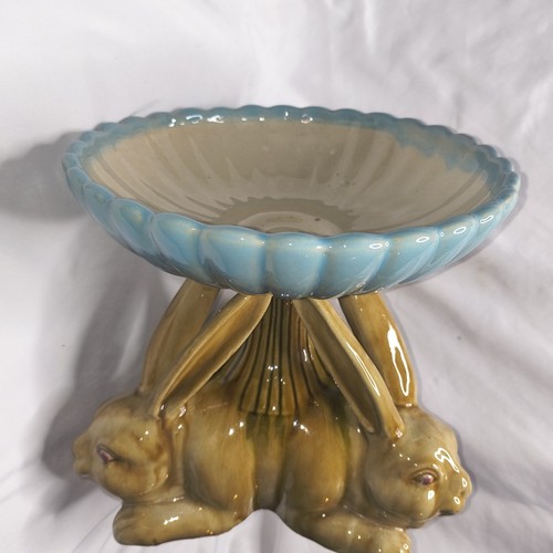 Vintage ceramic triple rabbit - vintage,