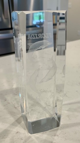 Laser cut etched crystal - cut,