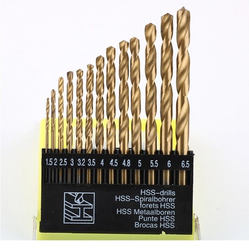 13pcs hss titanium coated - titanium,