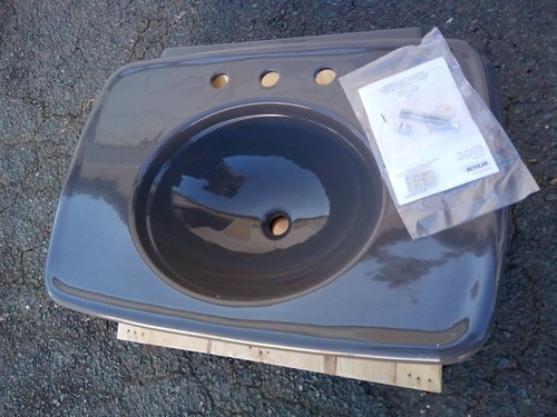 Kohler bancroft grey fireclay - grey,