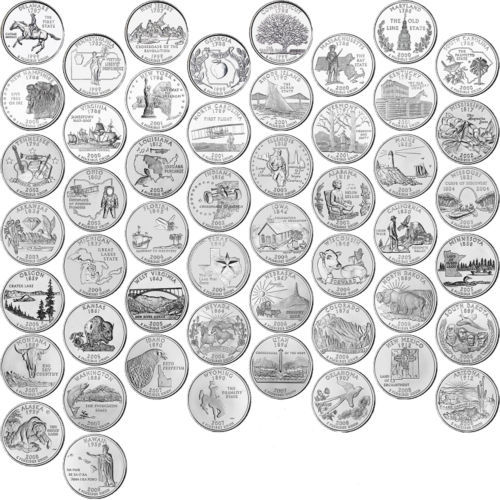 1999 2008 state quarters - us,