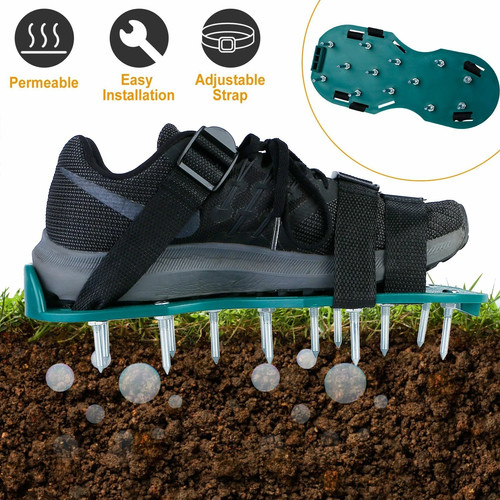 Lawn aerator shoes - lawn, spiked