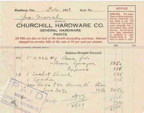 Churchill hardware co - hardware,