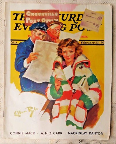 Vintage the saturday evening - saturday,