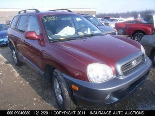 2004 hyundai santa front - fe,