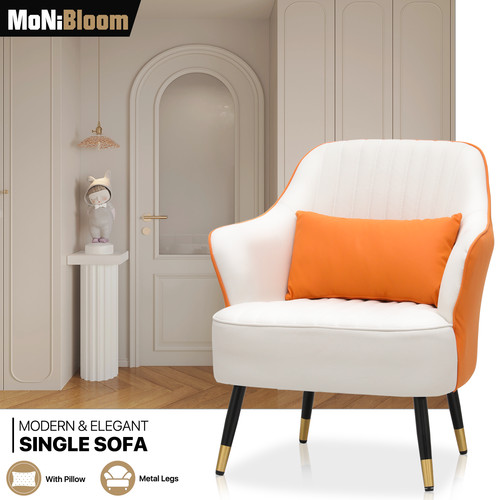 Accent chair faux leather - accent,