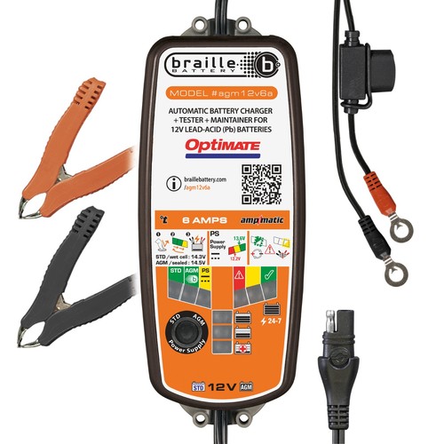 Braille optimate 12v - 6a, agm